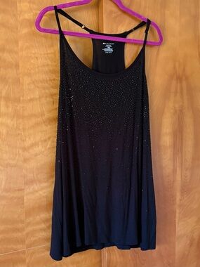 LANE BRYANT Black Embellished Racerback Tank Women’s size 18/20